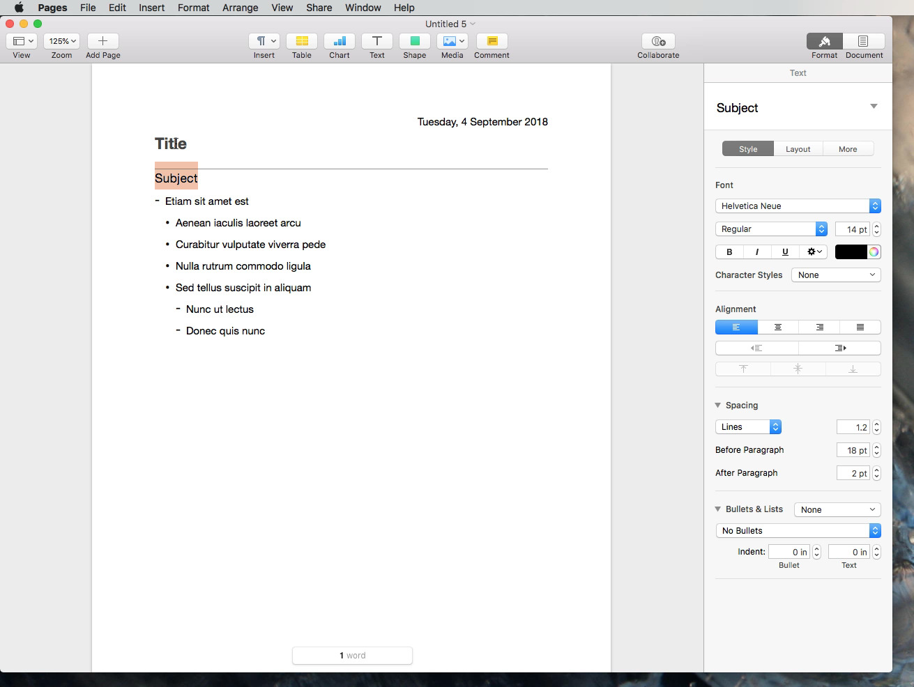 take off line for endnotes page on mac os x